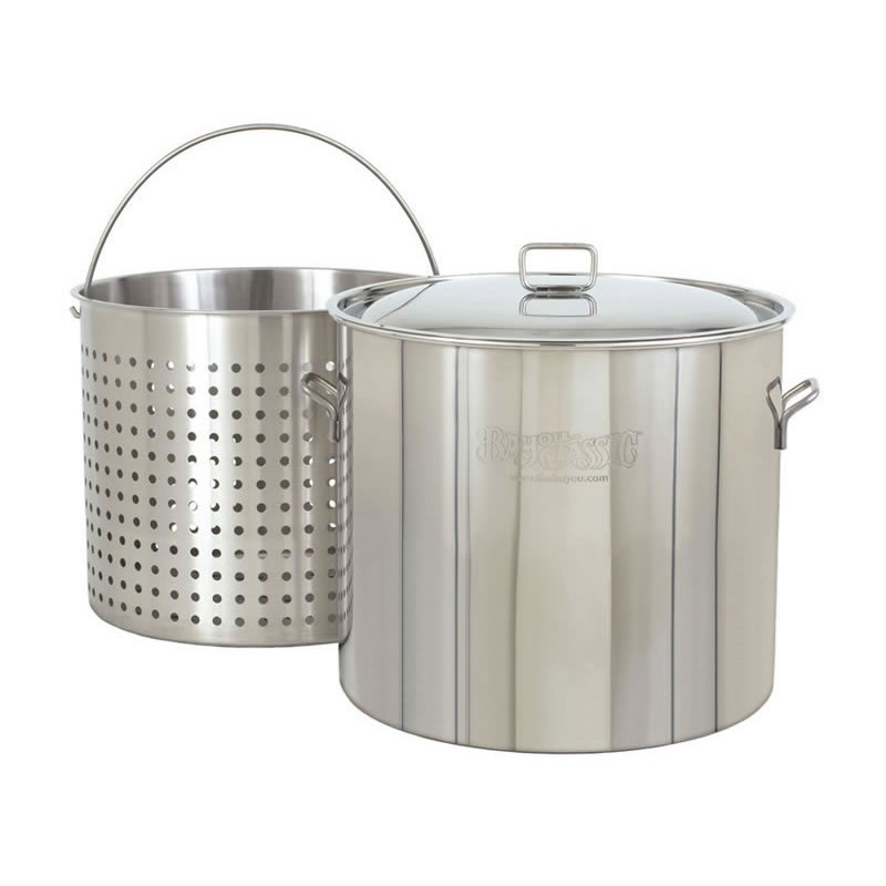  UGCER Stainless Steel Stock Pot with Strainer Basket